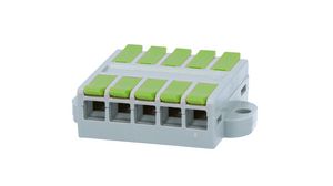 Wire-To-Board Terminal Block, SMD, 6.5mm Pitch, Straight, Screw, 5 Poles